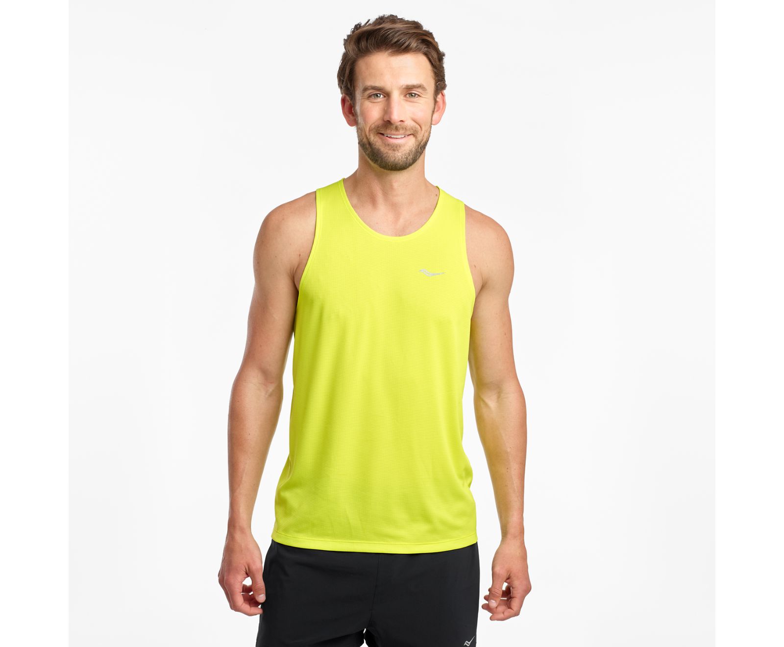 Men\'s Saucony Stopwatch Singlet Tanks Rose | Singapore 668KORI